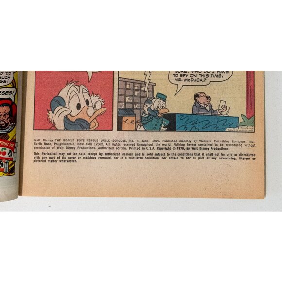 Walt Disney The Beagle Boys Vs. Uncle $crooge Comic Book Whitman 40¢ - Picture 9 of 13